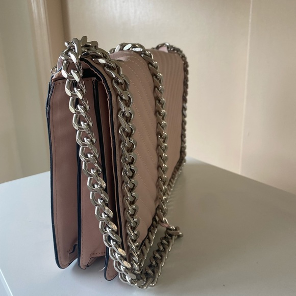 Aldo Greenwald Pink and Silver Large Clutch - Picture 3 of 6